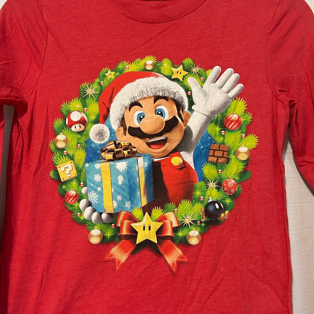 Mario Christmas shirt